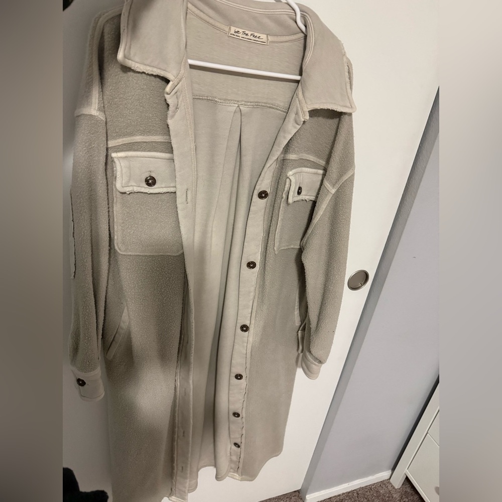 FREE PEOPLE - RUBY LONG SHIRT JACKET